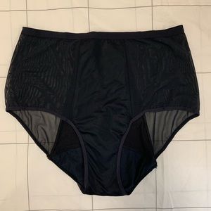NWOT Thinx Hi-Waist Moderate Black 3XL